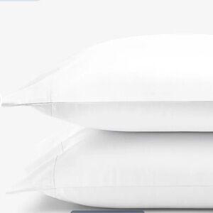 The Company Store Legends Hotel Supima Cotton Percale Standard Pillowcases White